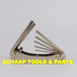 Inbus-Stiftsleutelset ENGELSE maten 7-delig 1/16 - 7/32 | H73-7ZX-A/F